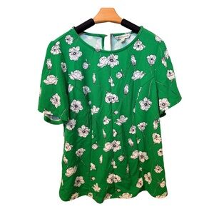 Cato Contour Fit Green Floral Top –‎ Size 18/20W